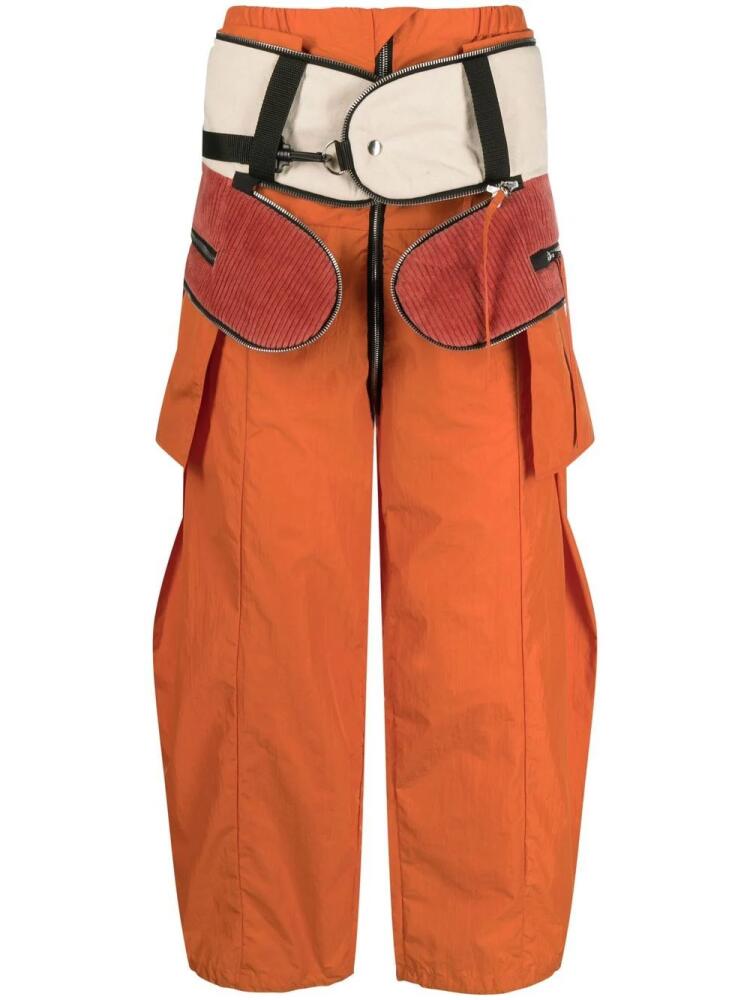 Craig Green panelled straight-leg trousers - Orange Cover