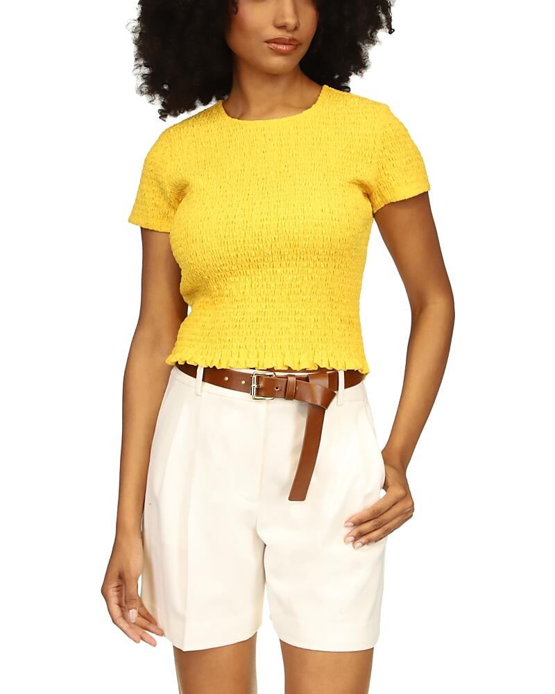 Michael Michael Kors Smocked Crewneck Top Cover