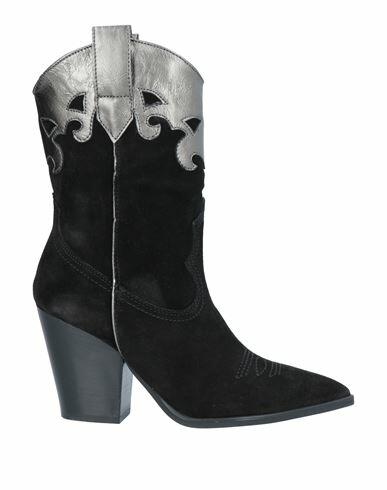 Janet & Janet Woman Ankle boots Black Leather Cover