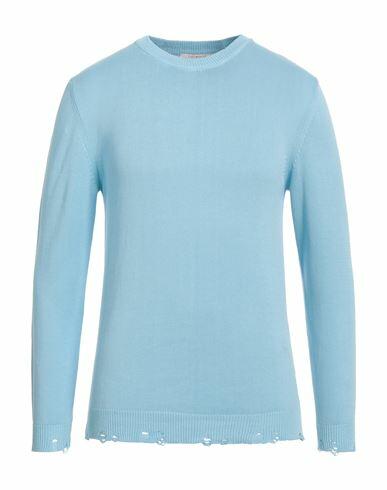 Bellwood Man Sweater Sky blue Cotton Cover