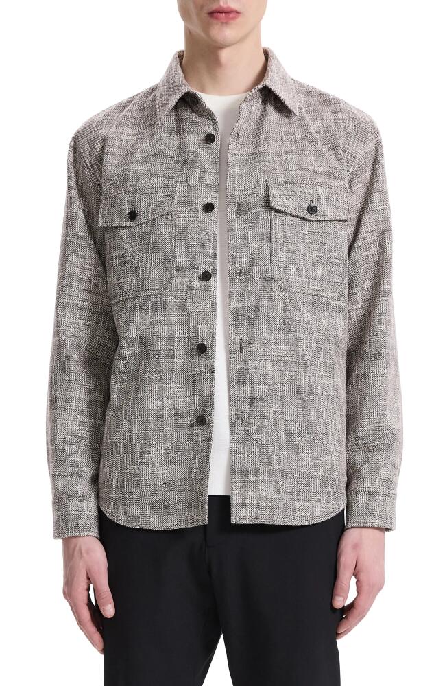 Theory Garvin Tweed Jacket in Black Multi Cover