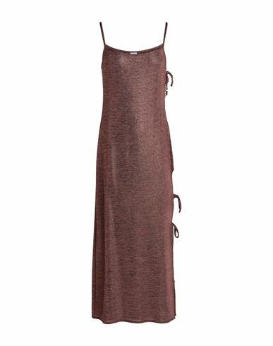 Cotazur Woman Cover-up Brown Polyester, Elastane Cover