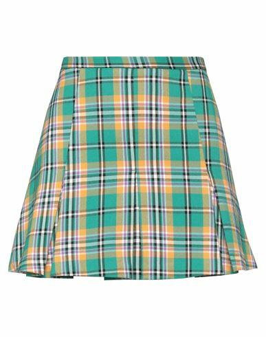 Vicolo Woman Mini skirt Green Polyester, Viscose, Elastane Cover