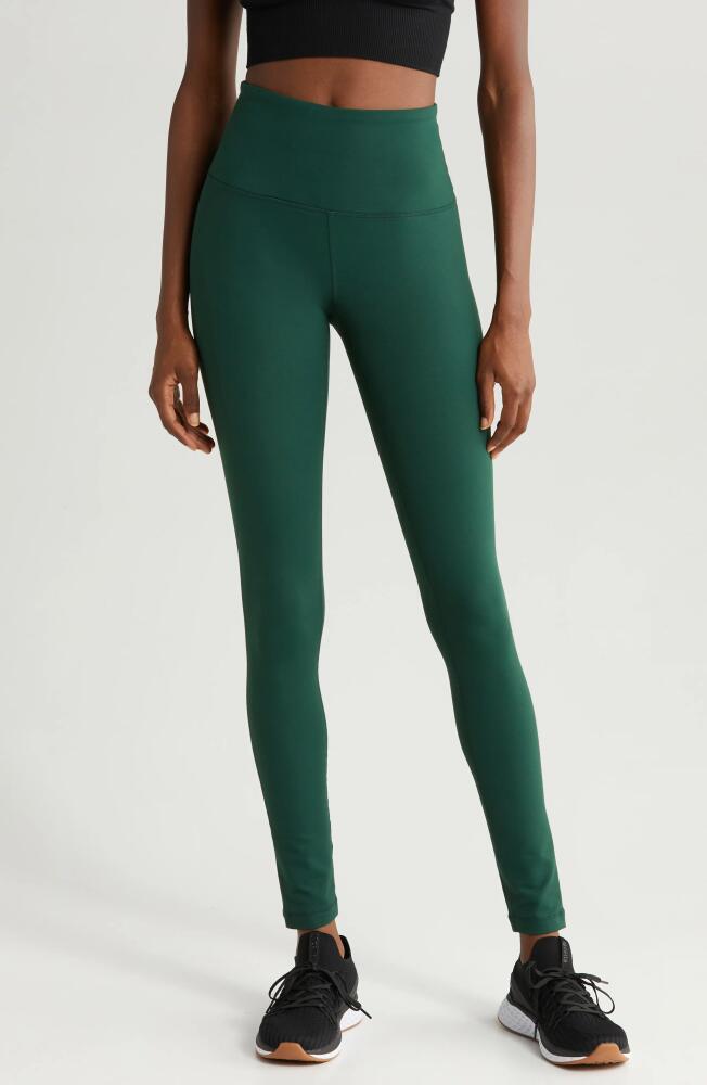 zella Live In High Waist Leggings in Green Park Cover