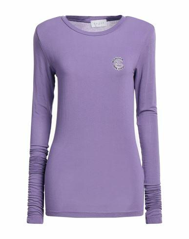 Gaëlle Paris Woman T-shirt Light purple Cotton Cover