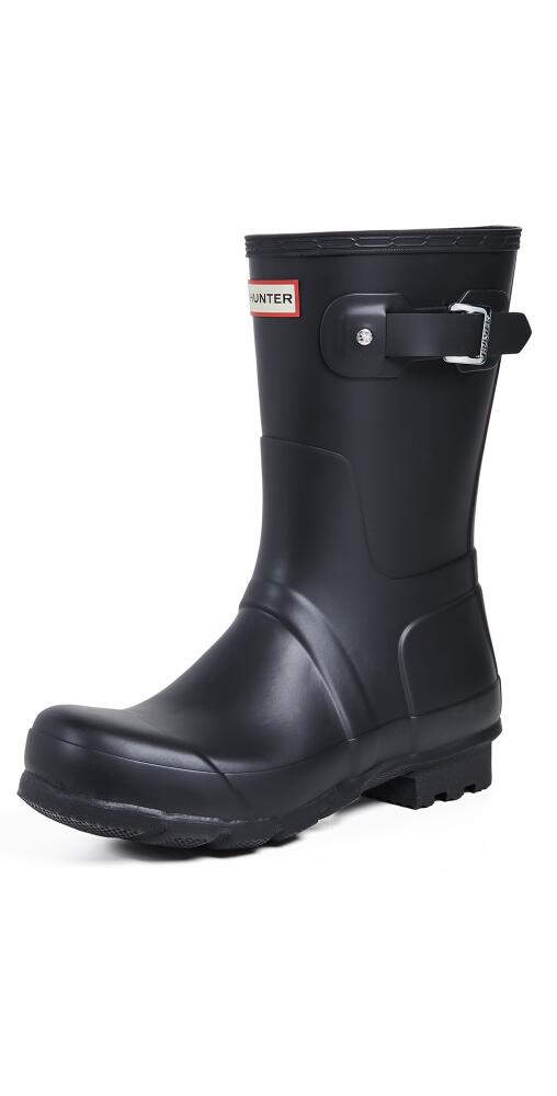 Hunter Boots Men's Original Short Rain Boots Black Cover