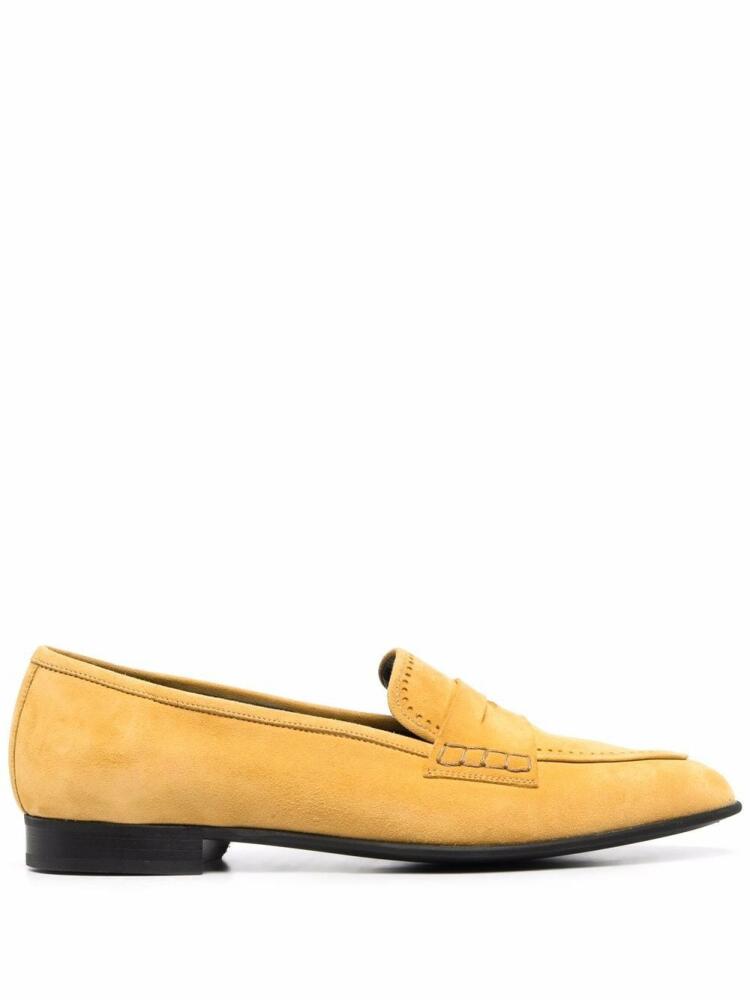 Bally low-heel suede loafers - Yellow Cover