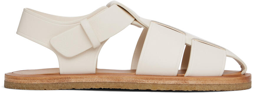 The Row Off-White Fisherman Sandals Cover