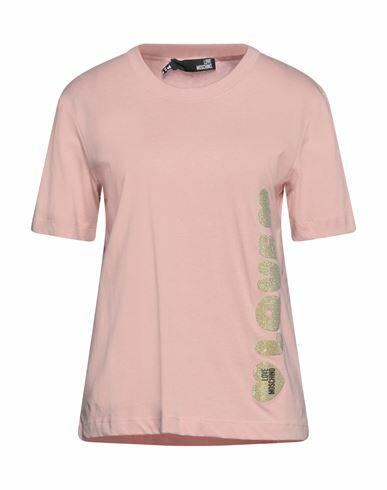 Love Moschino Woman T-shirt Blush Cotton, Elastane Cover