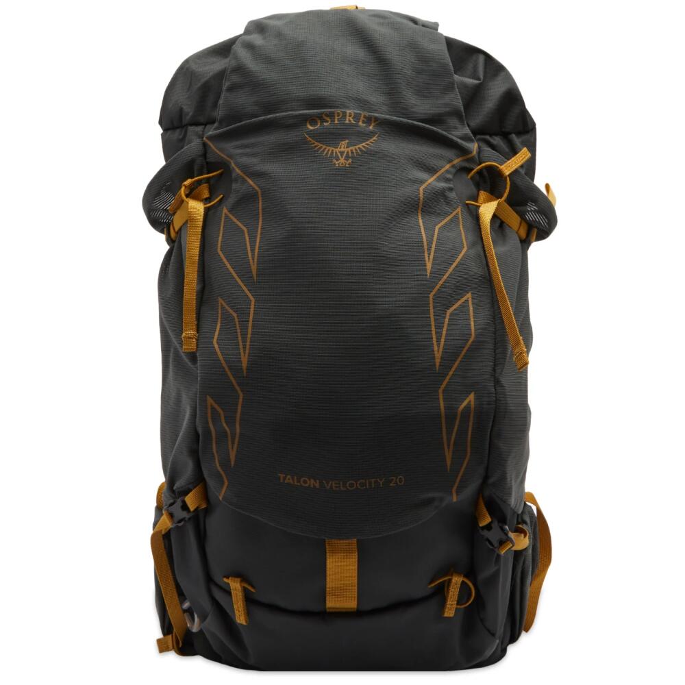 Osprey Talon Velocity 20 in Dark Charcoal/Tumbleweed Yellow Cover