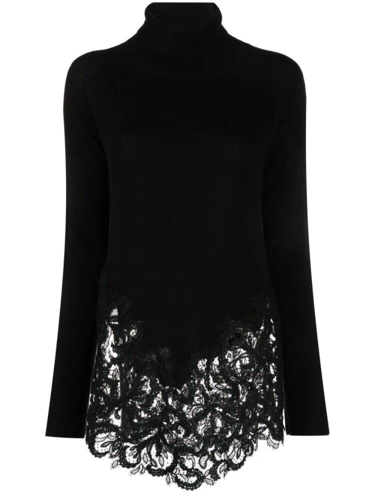 Ermanno Scervino corded-lace cashmere jumper - Black Cover