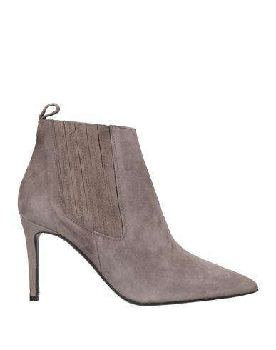 Marc Ellis Woman Ankle boots Dove grey Soft Leather Cover