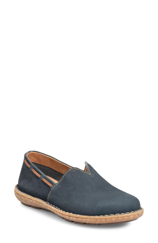 Børn Naya Leather Loafer in Navy N/B Cover