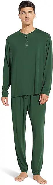 Eberjey Henry - The Long PJ Set (Forest Green) Men's Pajama Sets Cover