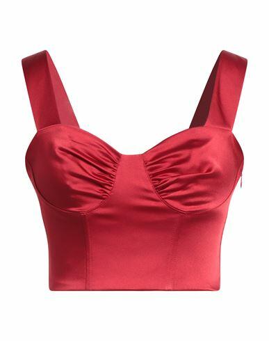 Soallure Woman Top Red Polyester, Elastane Cover