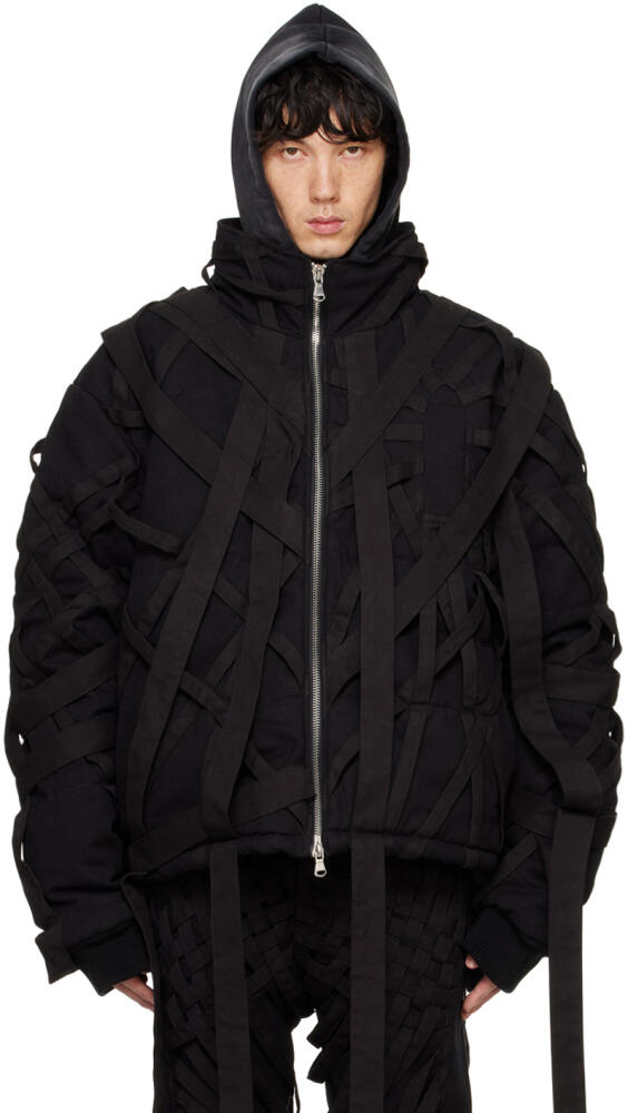 Who Decides War Black Engulfed Bomber Jacket Cover