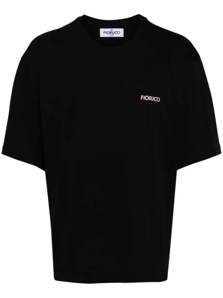 Fiorucci logo-print cotton T-shirt - Black Cover