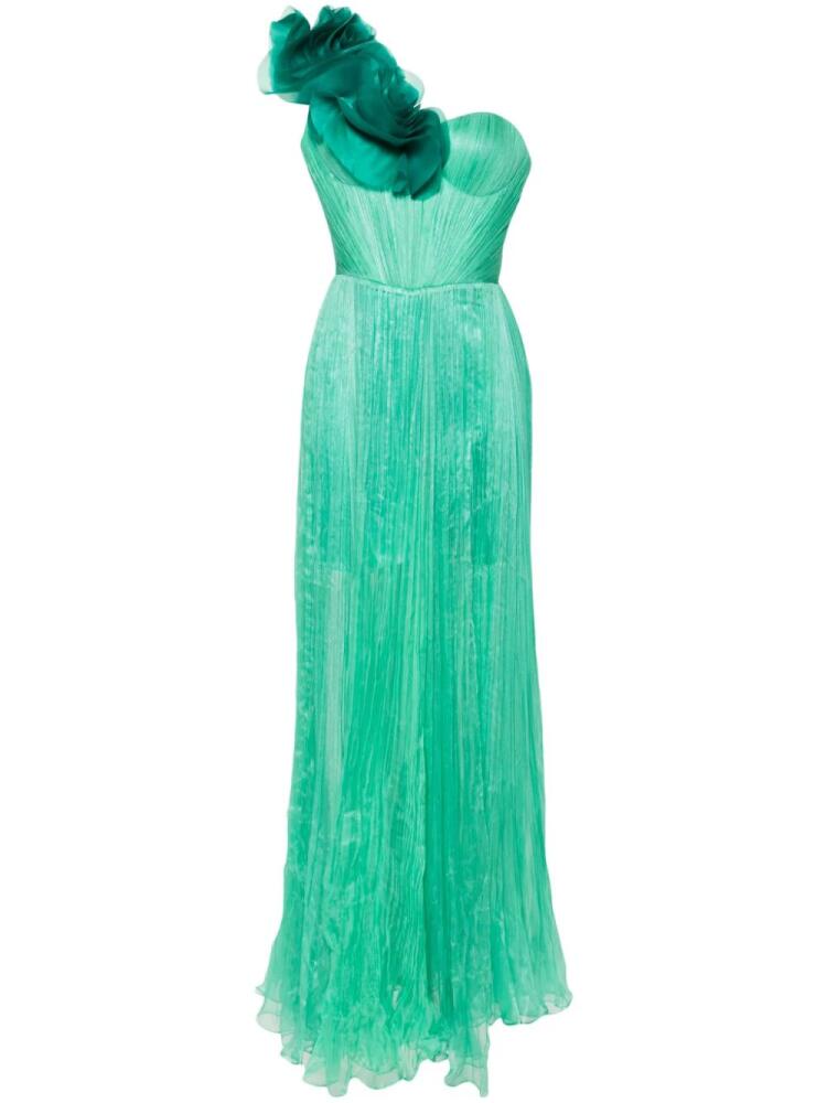 Iris Serban Angelina one-shoulder gown - Green Cover