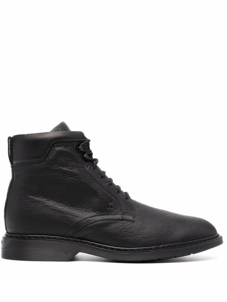 Hogan lace-up leather boots - Black Cover