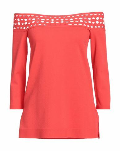 D. exterior Woman Sweater Red Viscose, Polyester Cover