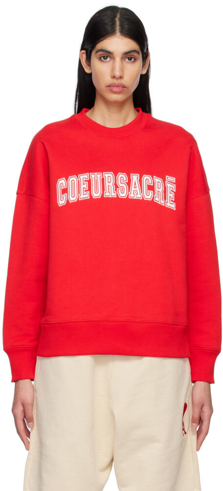 AMI Paris Red Cœur Sacré Sweatshirt Cover