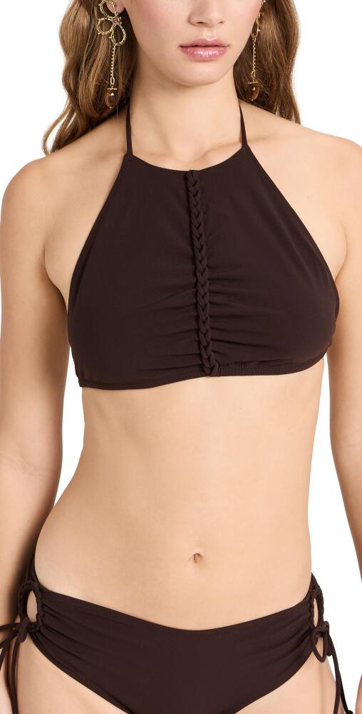 Ulla Johnson Beth Bikini Top Espresso Cover