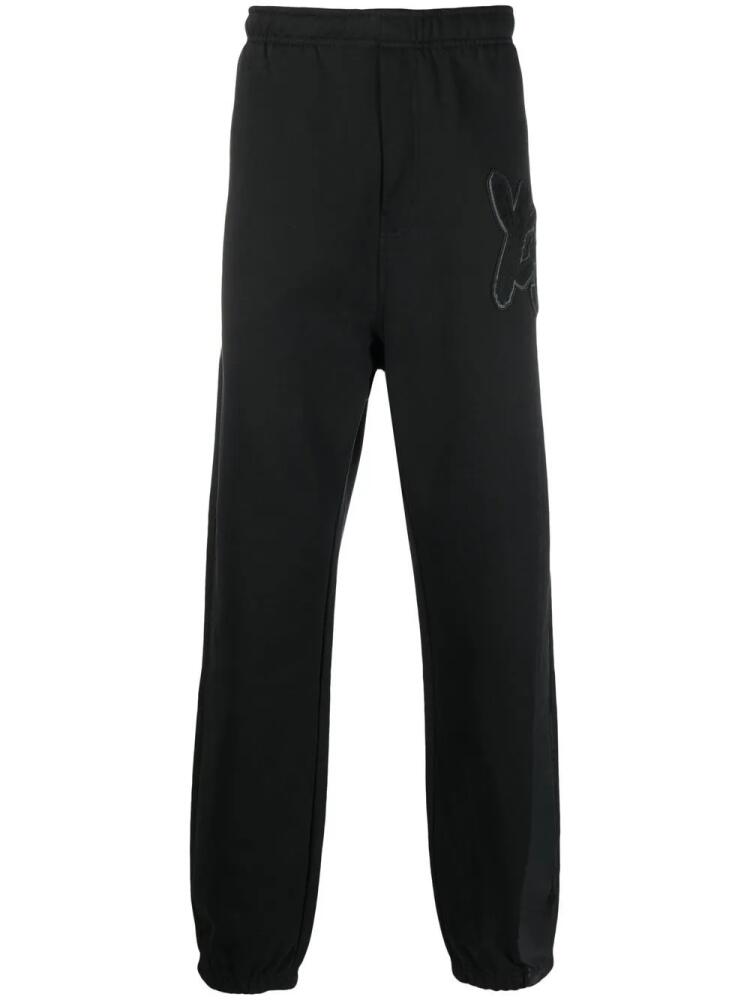 Y-3 appliqué logo track trousers - Black Cover