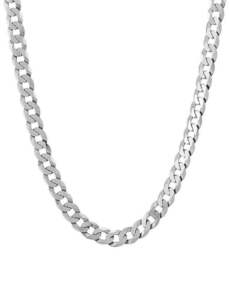 Saks Fifth Avenue Made in Italy Men's Basic Sterling Silver Curb Necklace/22" Cover