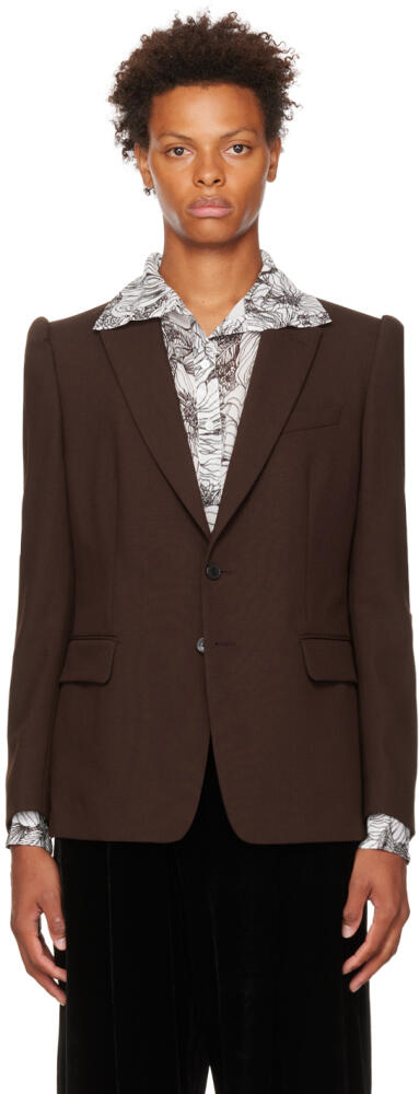 Dries Van Noten Burgundy Baldeni Blazer Cover