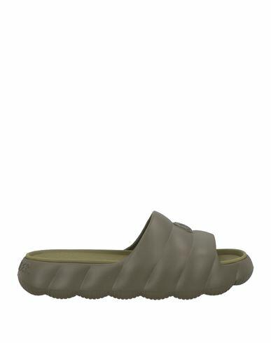 Moncler Man Sandals Military green Rubber Cover