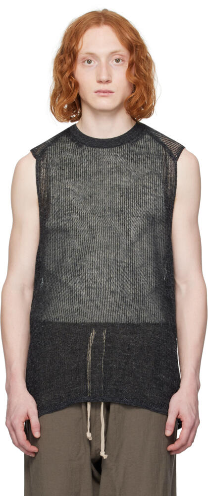 Jan-Jan Van Essche Gray Semi-Sheer Tank Top Cover