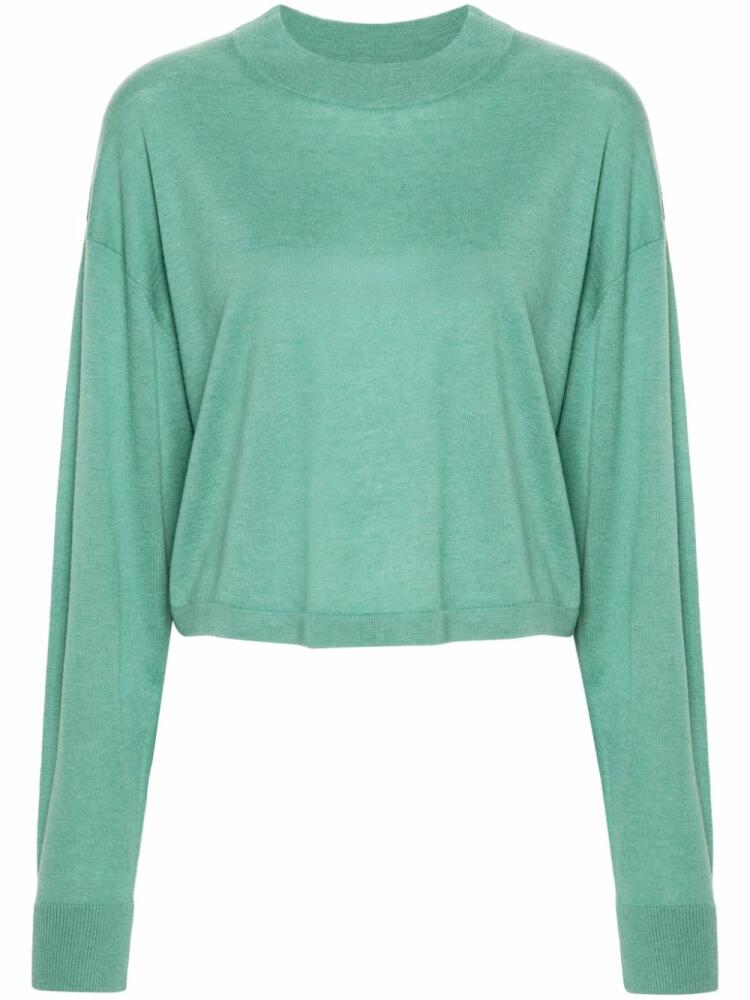 IRO Lya wool-silk blend jumper - Green Cover