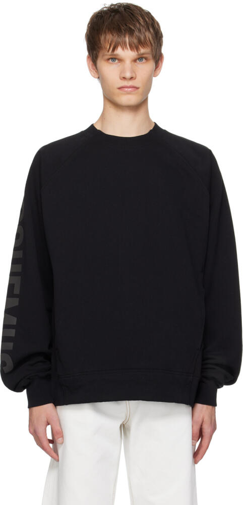 JACQUEMUS Black Les Classiques 'Le sweatshirt Typo' Sweatshirt Cover