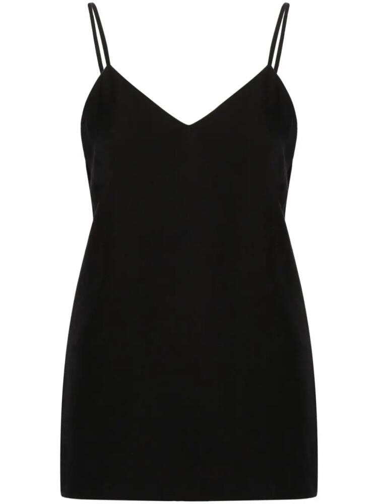 TOTEME crepe V-neck tank top - Black Cover