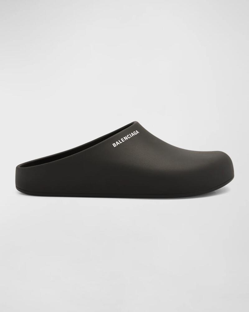 Balenciaga Men's Logo Clog Pool Slides Cover