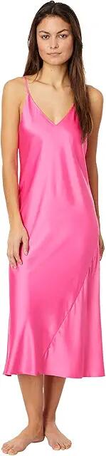 N by Natori Venetian Satin Gown (Coral Punch) Women's Pajama Cover