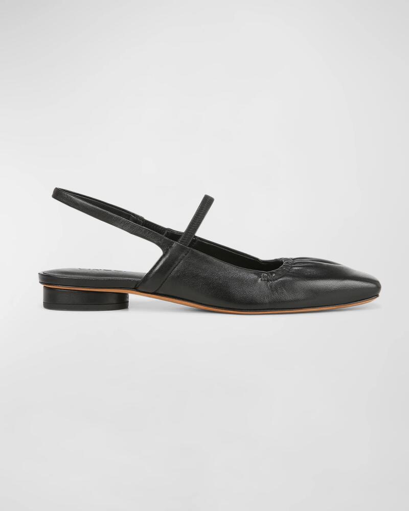 Vince Venice Leather Slingback Ballerina Flats Cover