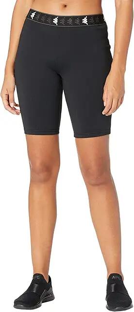 Kappa 222 Banda Emilana (Black/White/Dark Grey) Women's Shorts Cover