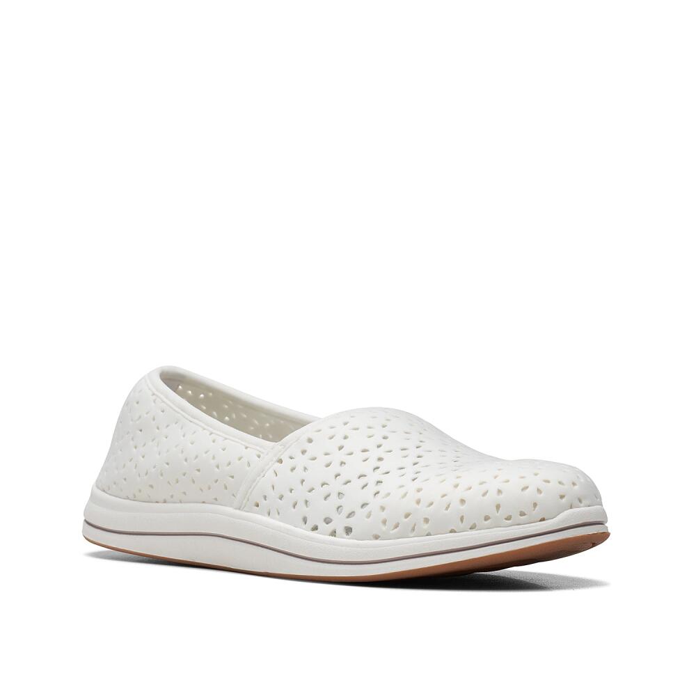 Clarks Cloudsteppers Breeze Emily SlipOn | Women's | White Cover