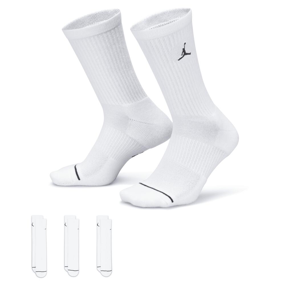 Jordan Everyday Crew Socks (3 pairs) in White Cover