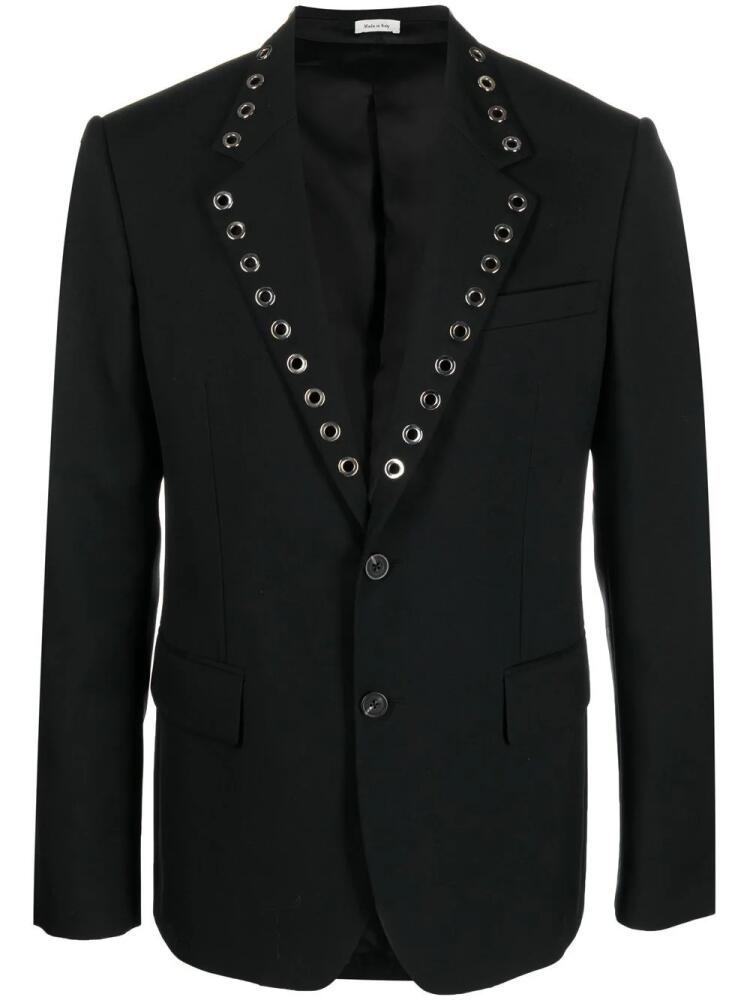 Alexander McQueen eyelet-detail blazer - Black Cover