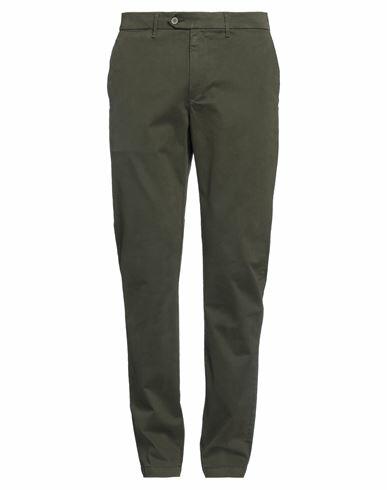 0/zero Construction Man Pants Military green Cotton, Elastane Cover