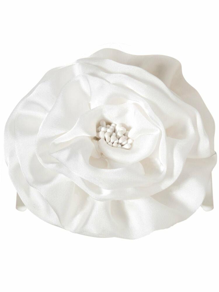 Jennifer Behr Rose Jaw hair clip - White Cover