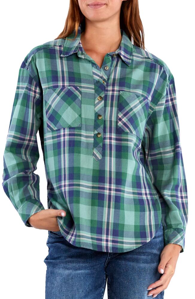 Billy T Popover Plaid Button-Up Shirt in Tree Farm Plaid Cover