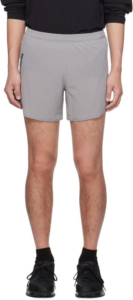 Y-3 Gray Running Shorts Cover