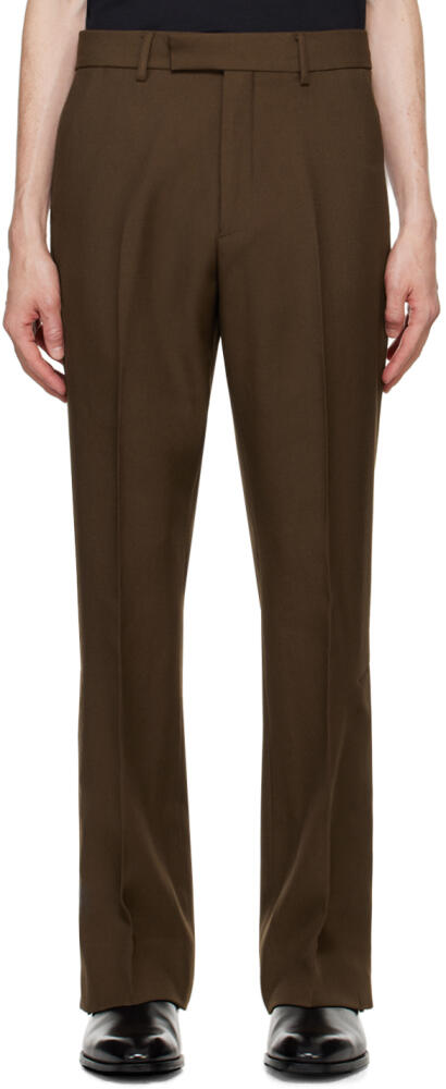 AMIRI Brown Tailored Flare Trousers Cover