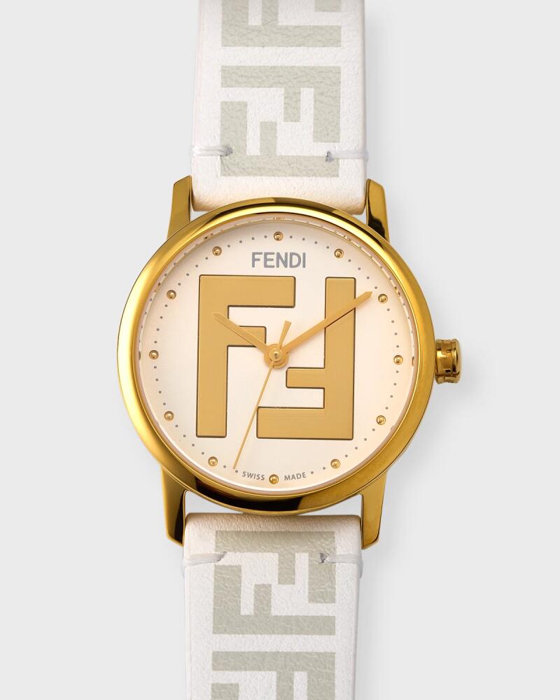 Forever Fendi 29mm Watch with Leather Strap Cover