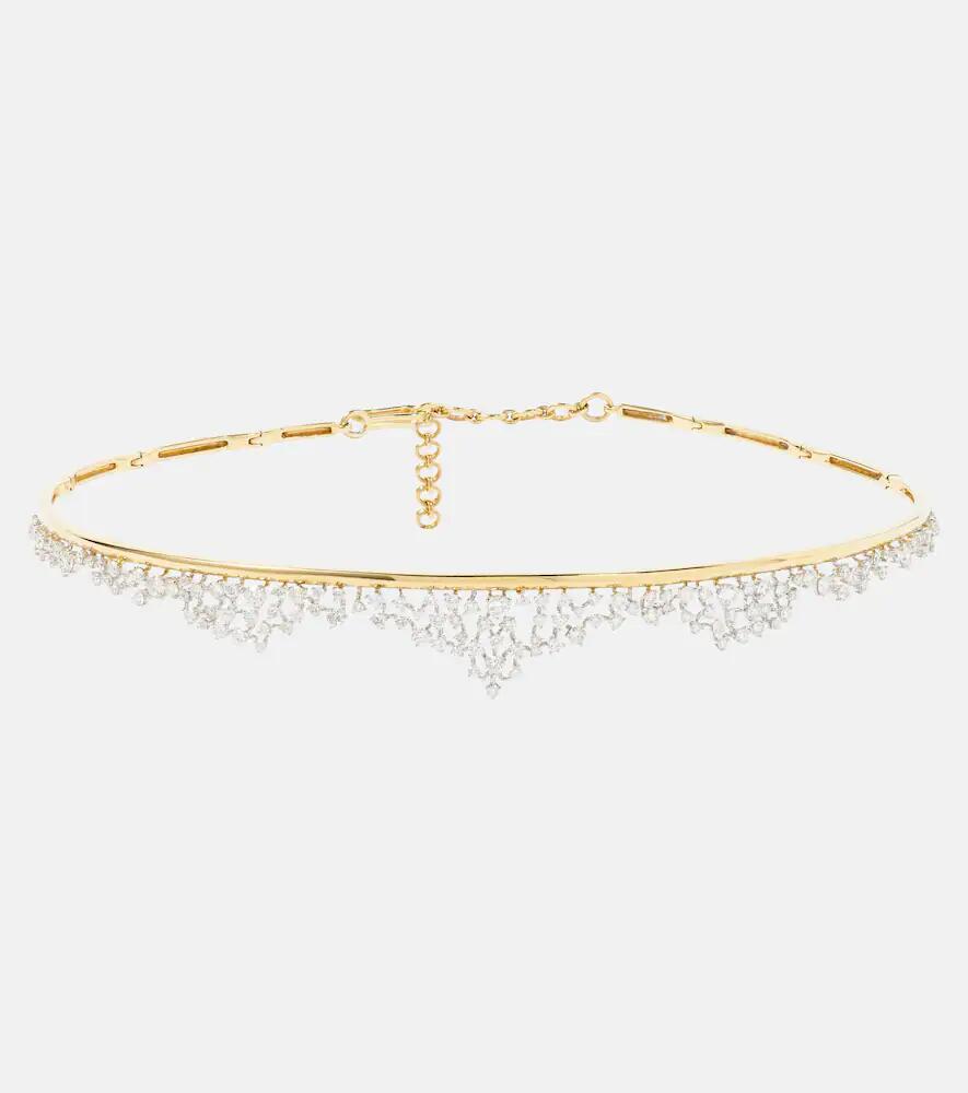 Ananya Scatter 18kt gold choker with diamonds Cover