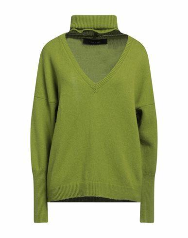 Federica Tosi Woman Sweater Acid green Virgin Wool, Cashmere Cover