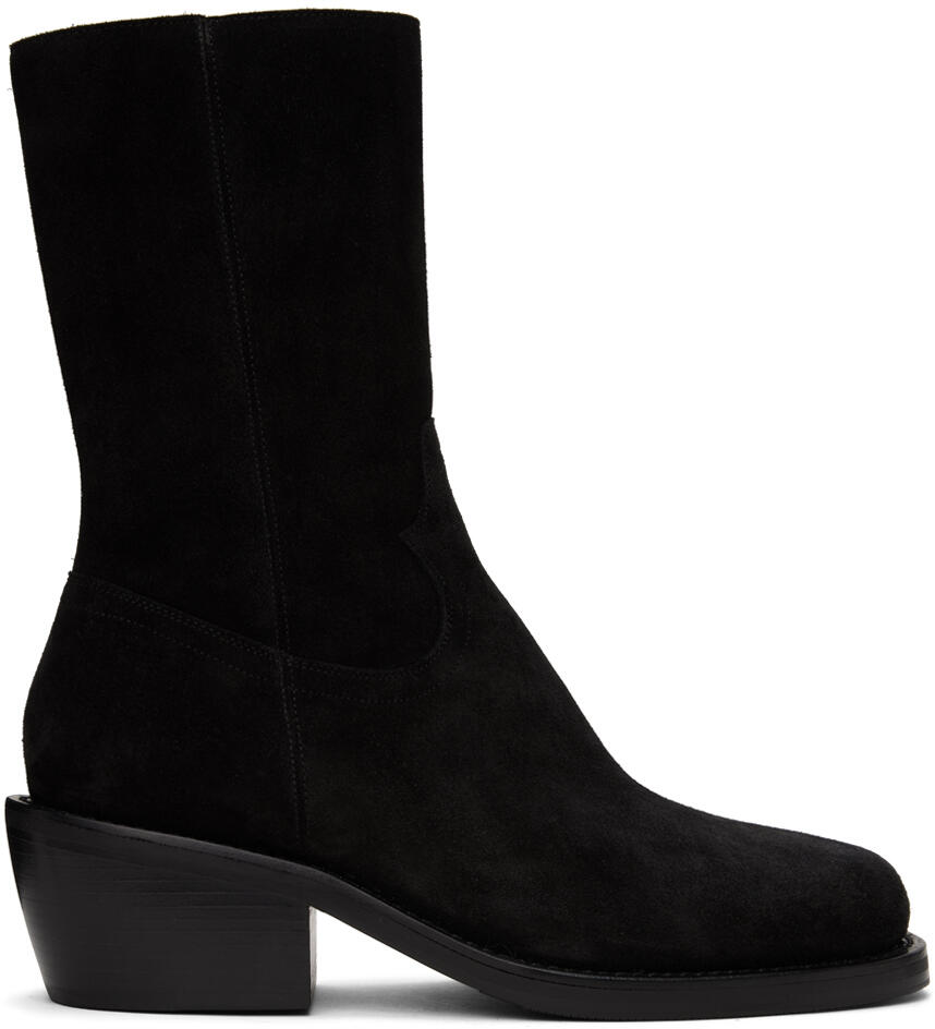 Dries Van Noten Black Zip Boots Cover